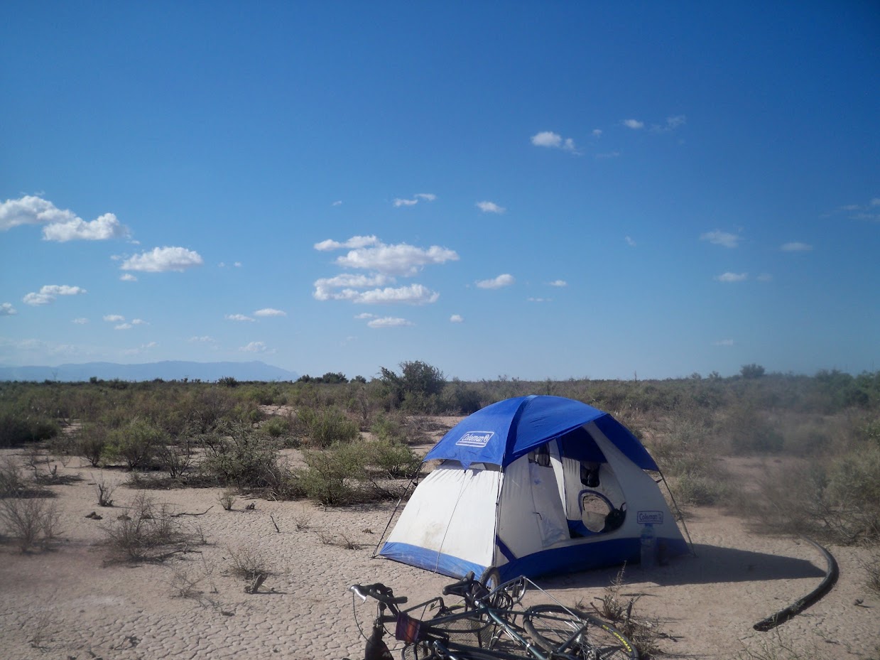last wild camping spot of the alaska to argentina bike tour