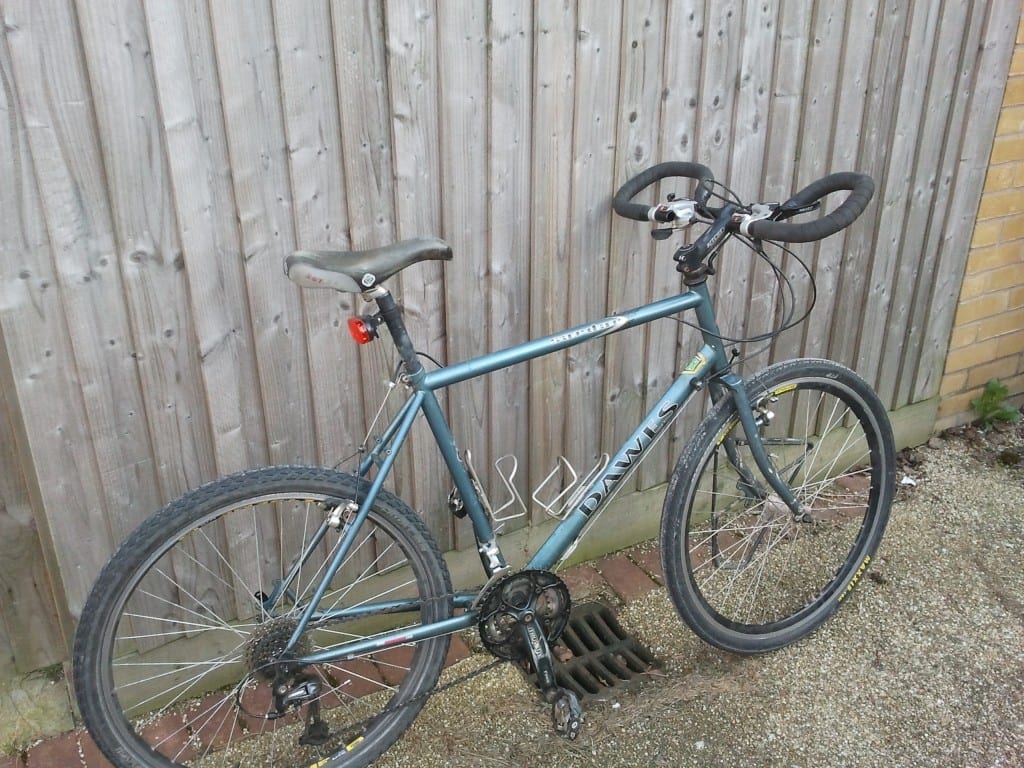 Butterfly Handlebars on my Dawes Sardar touring bicycle