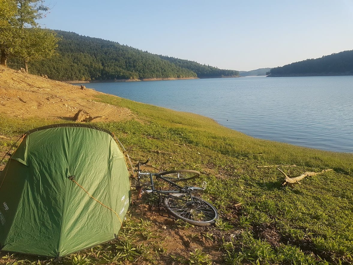 Some tips on how to wild camp when bike touring.