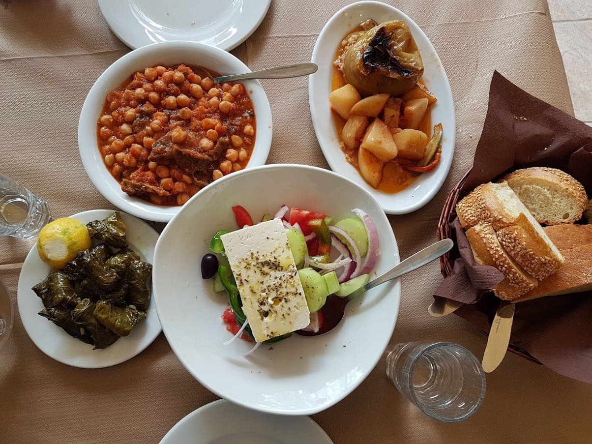 Meal out in Greece