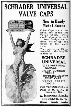 Schrader Valves being advertised in the 1920's