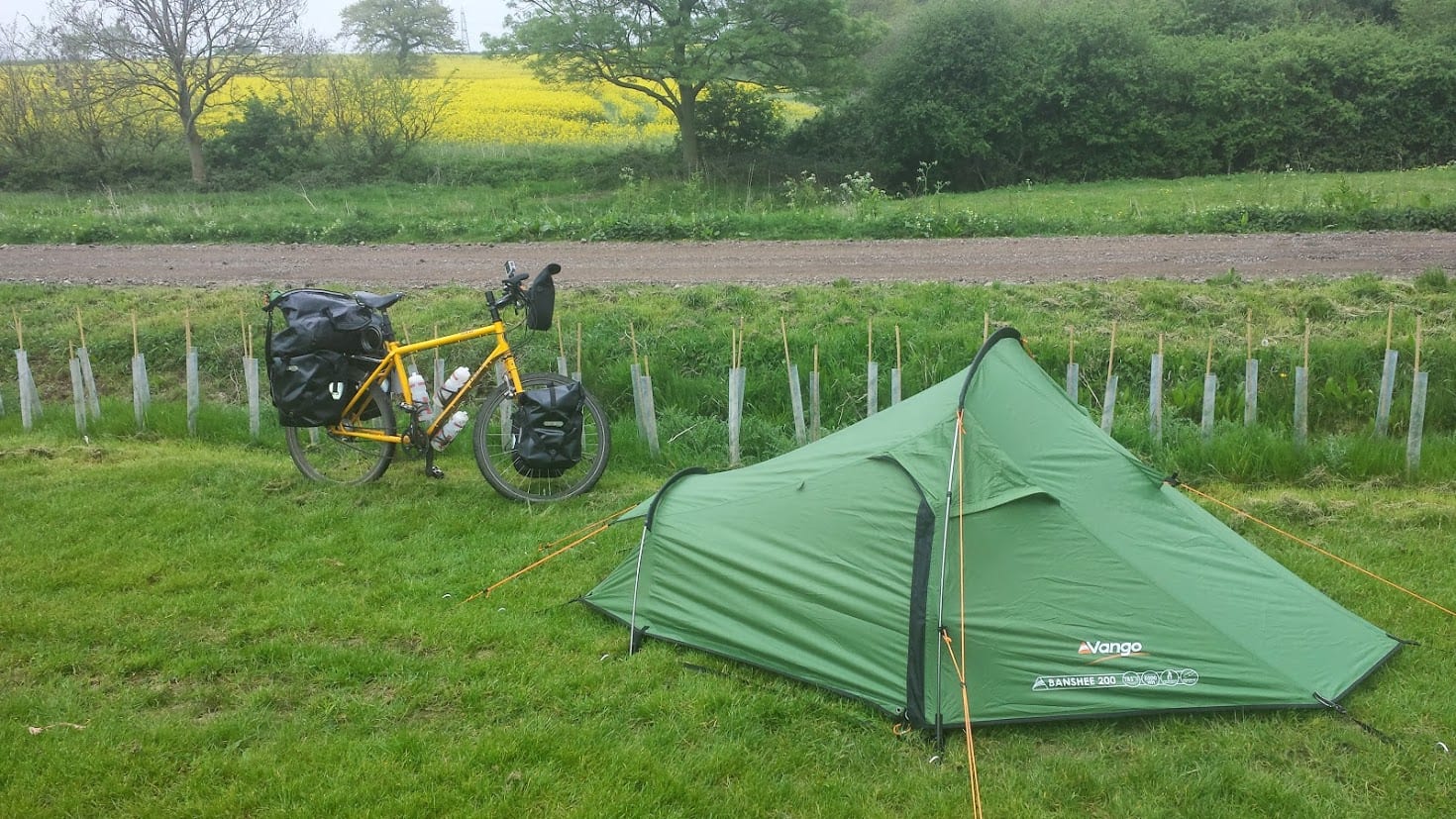 Camping on a bike tour