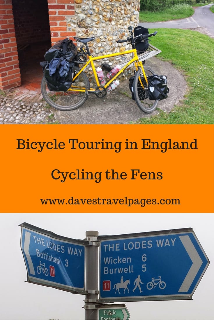 Bicycle Touring in England - A Guide to Cycling the Fens. England is a perfect destination for bicycle touring, and the Fens in particular are a great destination for people planning their first cycling tour.