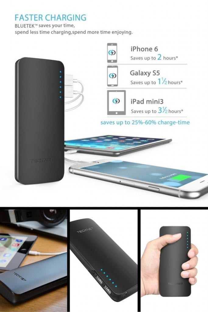 The Tecknet iEP1500 Power Bank proved to be the best portable charger for my electronic gear on a recent one week bicycle tour. If you are looking for a powerbank to charge a mobile phone quickly, the Tecknet iEP1500 Power Bank is a very affordable option.