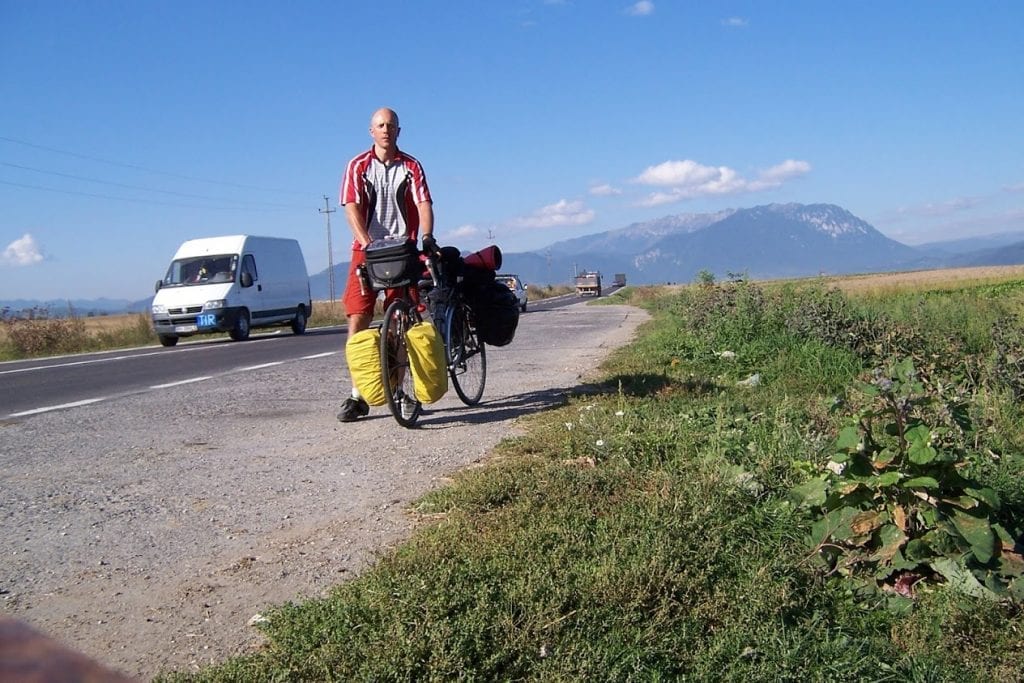 Dave Briggs cycling from England to South Africa
