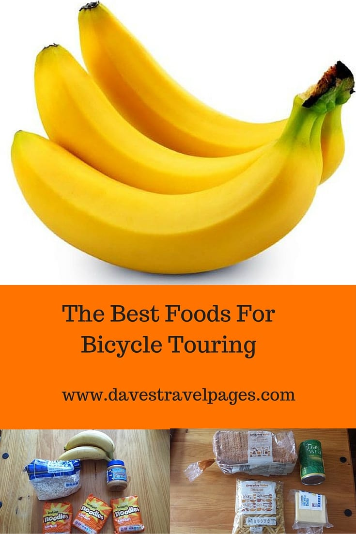 The best foods for bicycle touring need to replace calories quickly, and not break the bank. Here are some bicycle touring staples to keep you fuelled.