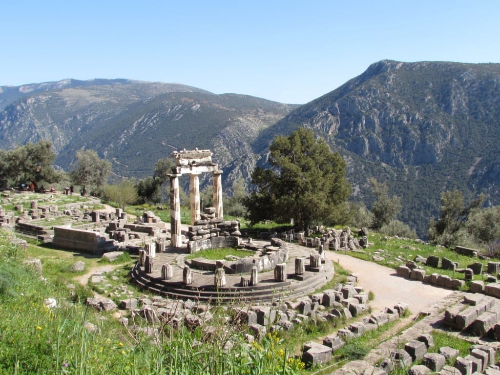 The Tholos of Athena in the Sanctuary of Athena Pronaia at Ancient Delphi, Greece