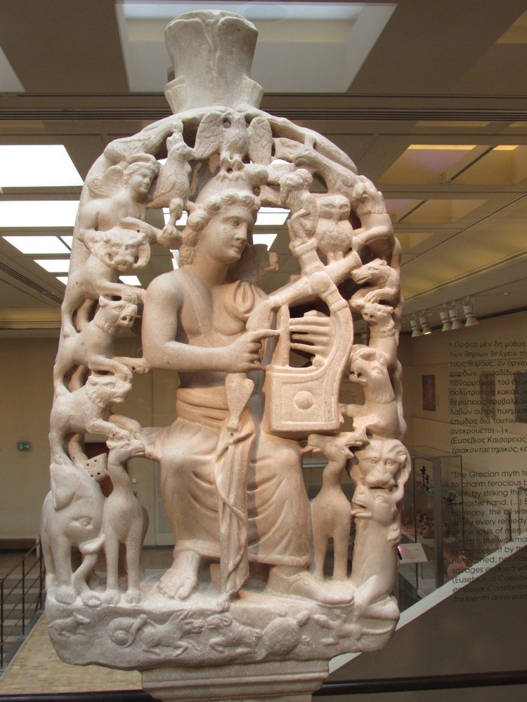 A display inside the Byzantine museum in Athens