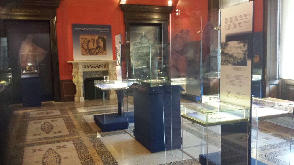 Part of the Alpha bank exhibition in the Numismatic Museum of Athens