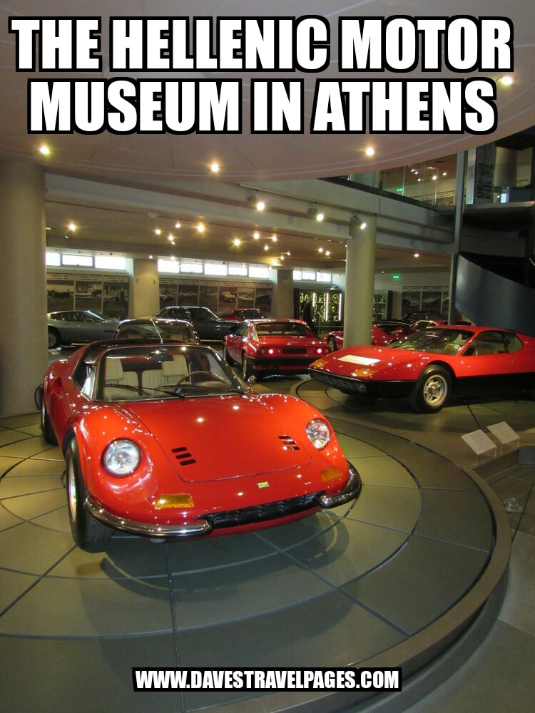 The Hellenic Motor Museum of Athens has over 100 cars on display. Find out more at www.davestravelpages.com