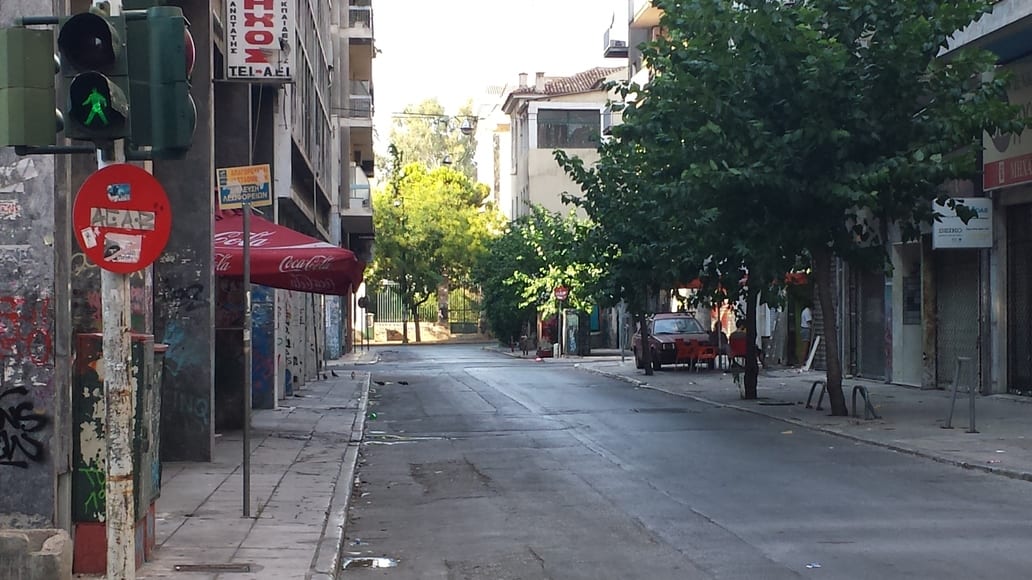 Athens is virtually traffic free in August when everyone goes to the coast
