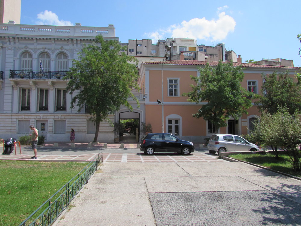 The outside of the museum of the city of Athens