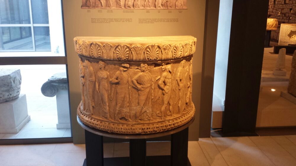Inside the Nicopolis Museum in Preveza, Greece