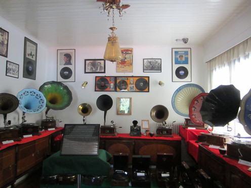Inside the Museum of Gramophones and Radios in Karya o the Greek Island of Lefkada