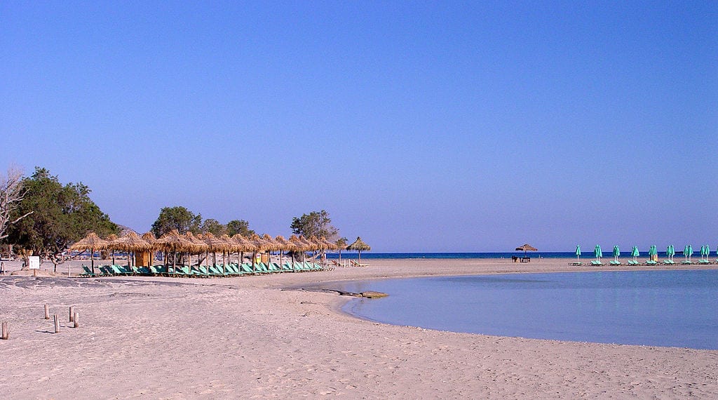 Elafonisi beach in Crete