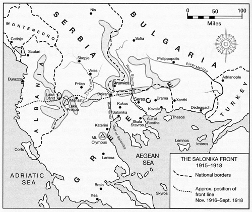 The Macedonian Front during World War 1