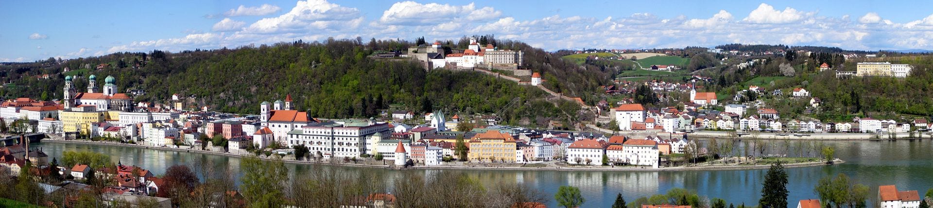 Passau is a popular place to begin cycling the River Danube Cycle Path.