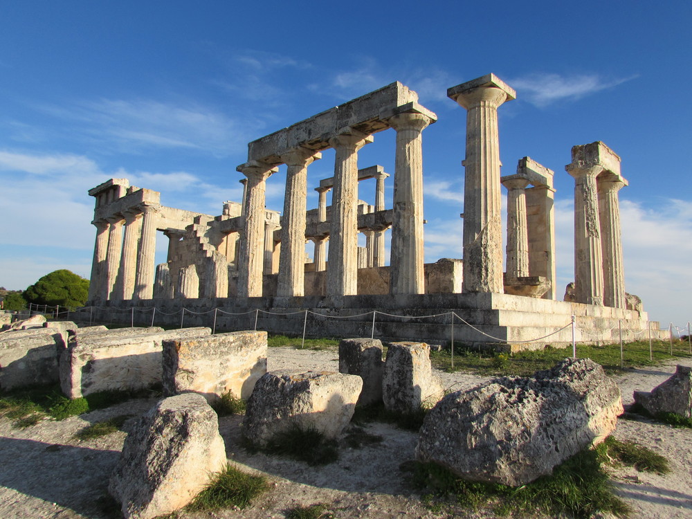 The Temple of Aphaia on Aegina. Said to be one of the Sacred Triangle Temples.