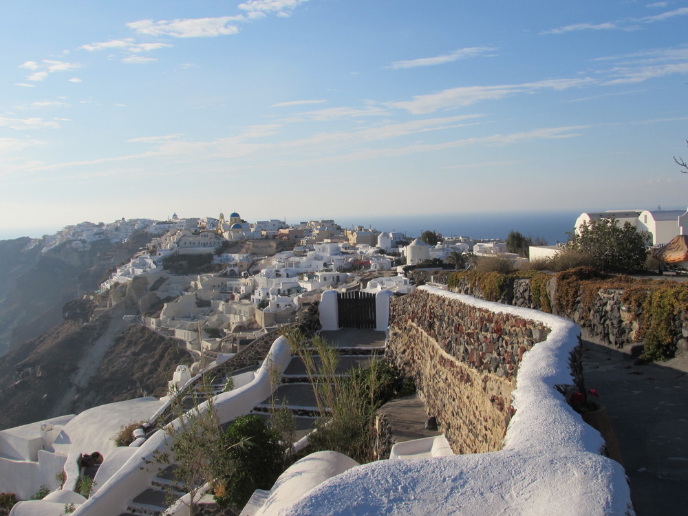Walking from Fira to Oia is one of my top suggestions for things to do in Santorini in 2 days