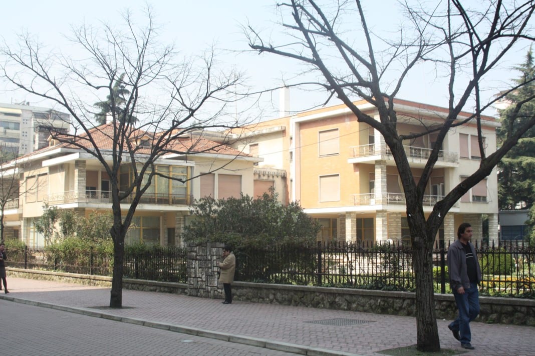 The residence of former Albanian dictator Enver Hoxha in Tirana