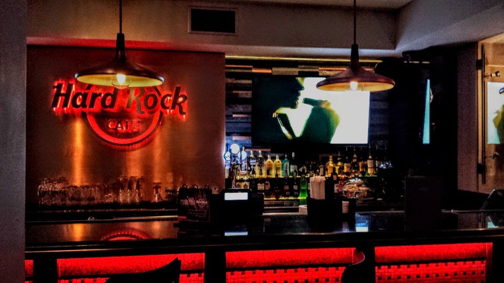 The Hard Rock Cafe in Athens is located very close to Monastiraki Metro station