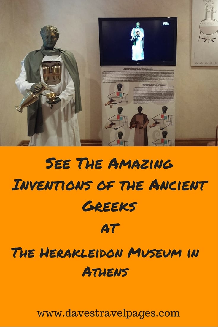 See The Amazing Inventions of the Ancient Greeks at the Herakleidon Museum in Athens. A 2000 year old robot, and a wine goblet that is always full? REad the full article to find out more.