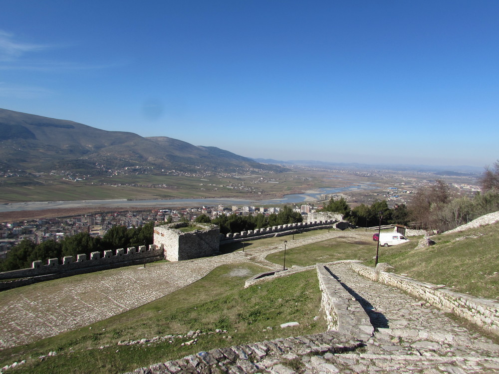Inside Berat Castle in Albania
