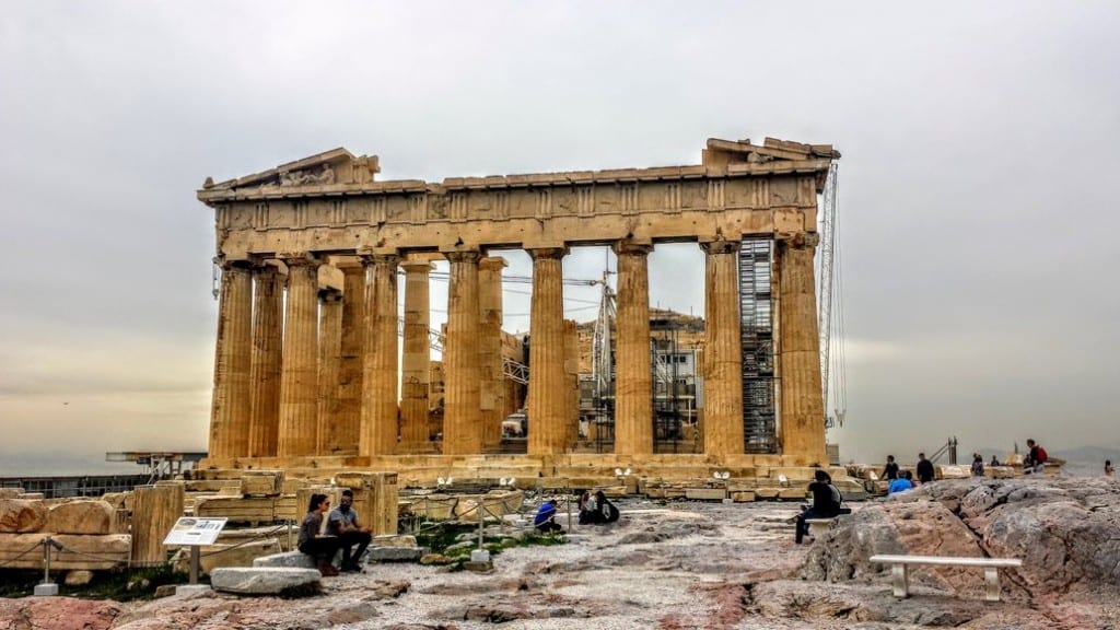 The Parthenon in the Acropolis, Greece. Choosing a hotel in the historic center of Athens makes sightseeing at the Acropolis and other places of interest more convenient