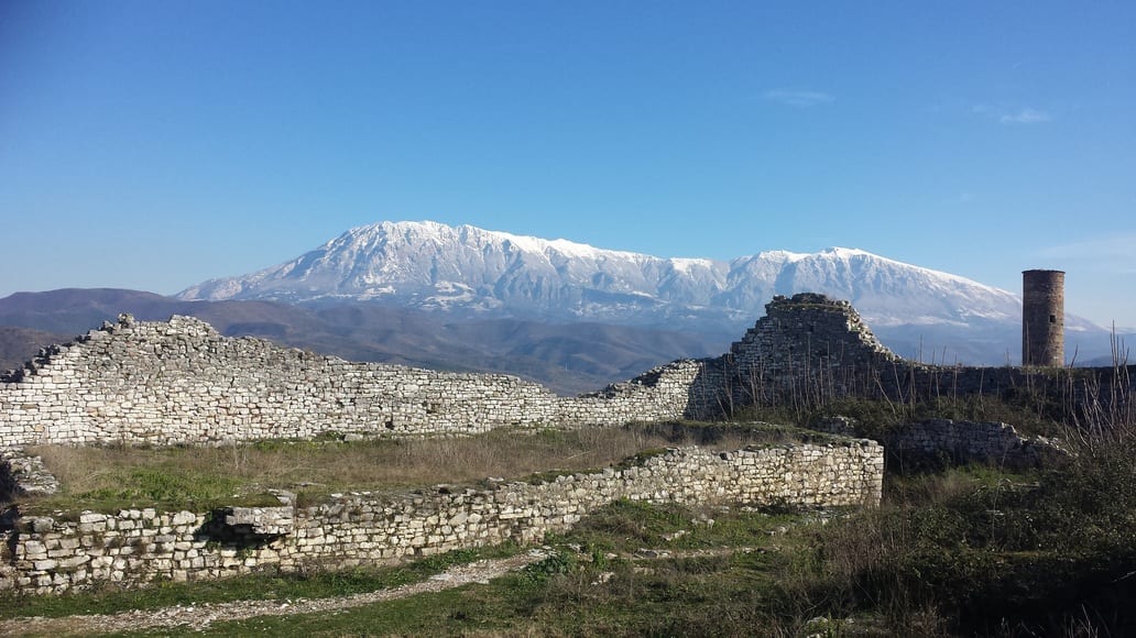 The view from the castle of Berat in Albania