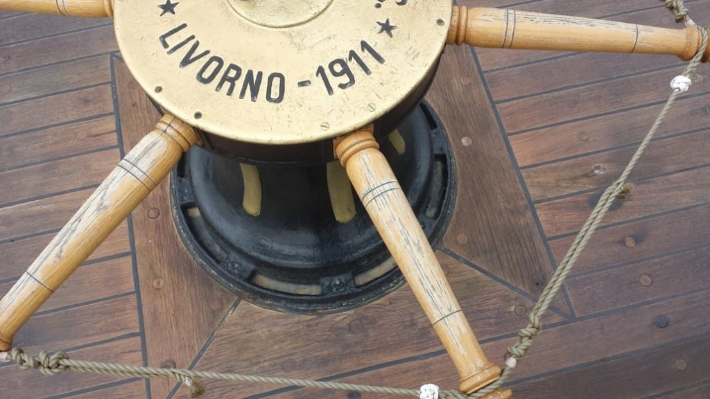 On the deck of the Averof Museum ship