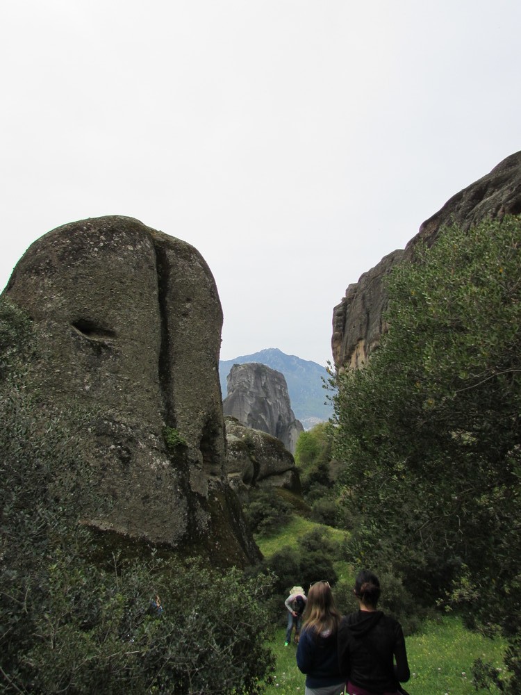 This rock formation in Meteora reminded me of Easter Island