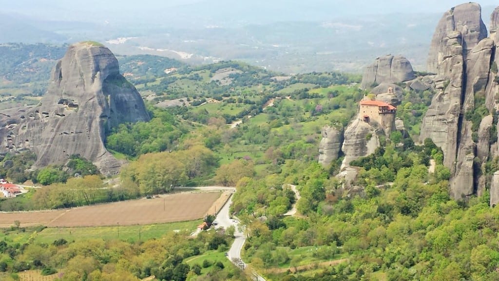 Meteora in Greece has an awe-inspiring landscape. Please go through to the full article for more stunning photos of this incredible place.