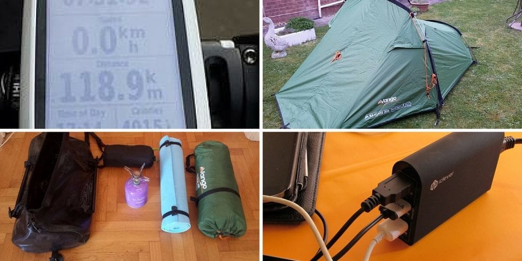Bicycle touring gear list for cycling from Greece to England