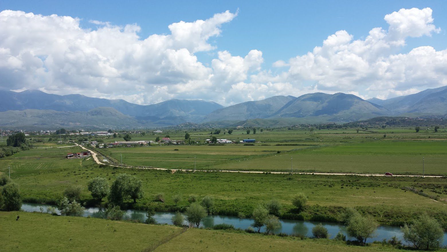 Bike riding through Albania