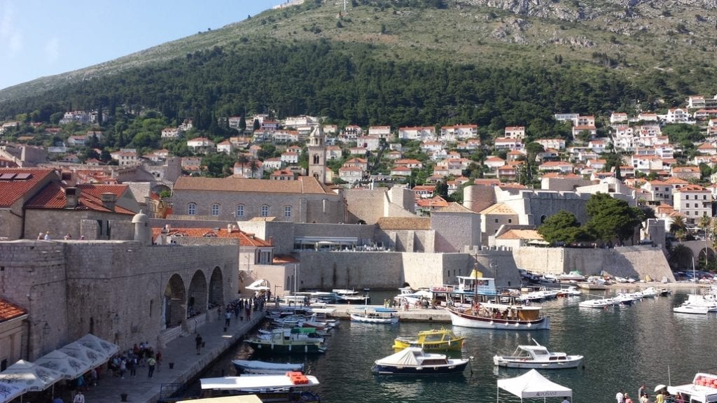 Walking around the walls of Dubrovnik