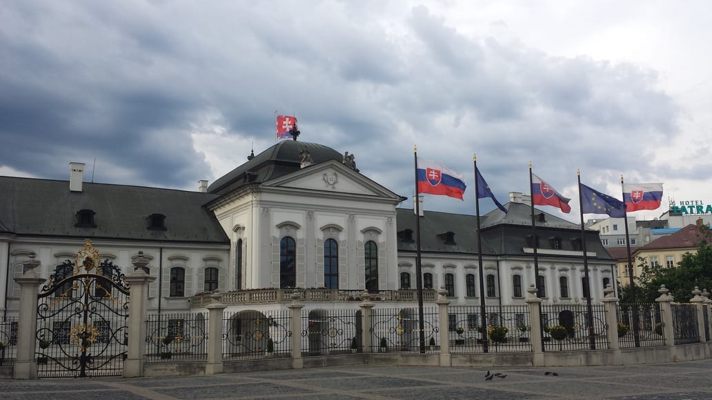 The Presidential Palace in Bratislava is a place to see during your city break