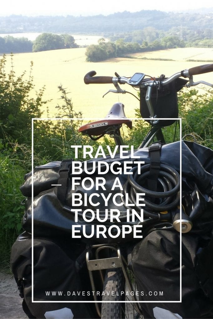 My travel budget for a bicycle tour across Europe. This details the amount of money I spent in July, as well as the total amount I spent cycling from Greece to England.