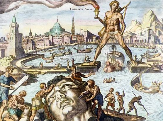 The Colossus of Rhodes was one of the original 7 wonders