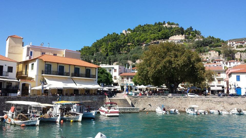 Nafpaktos Port by Dave's Travel Pages A view of Nafpaktos Port and the small boats in the harbor