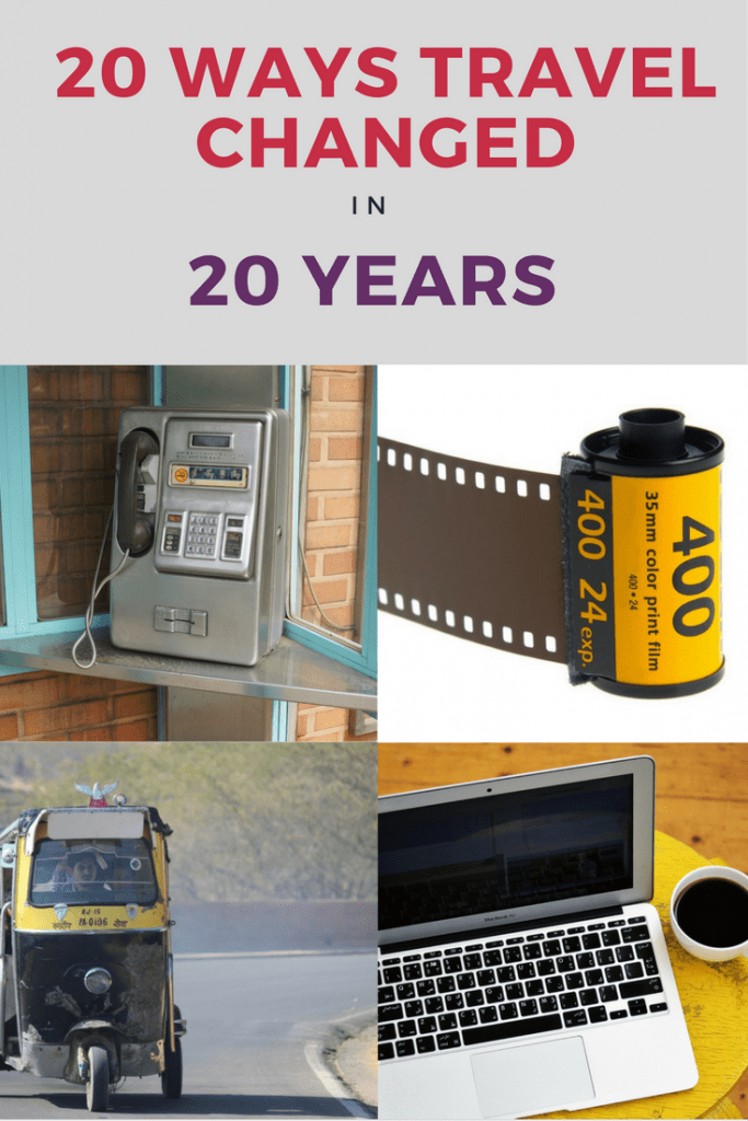 A look at 20 ways travel changed in 20 years. So many things have changed over the last 20 years when it comes to travel, that I thought I would take a little tongue-in-cheek look at them.