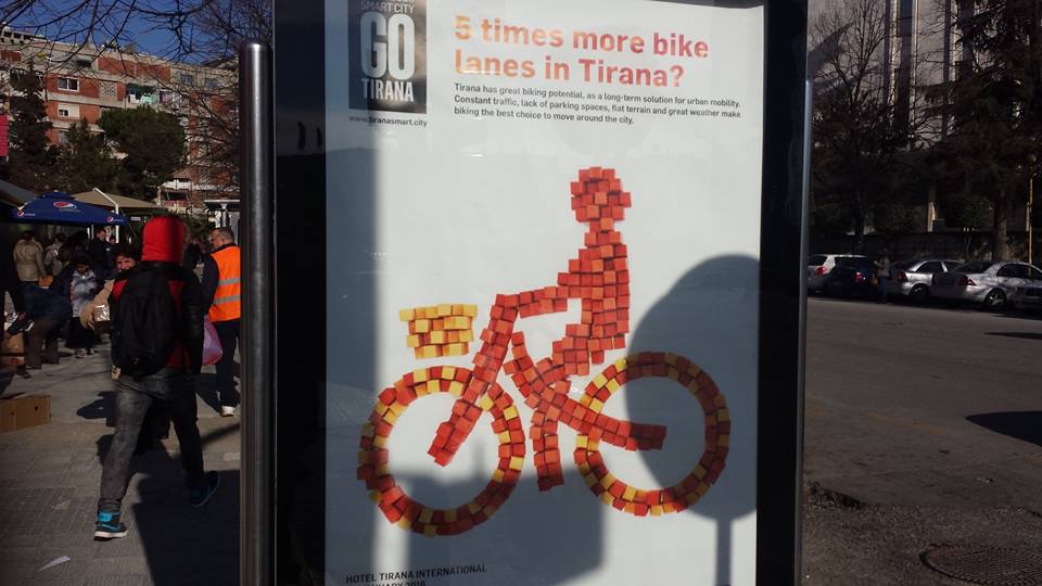 You could even hire a bike during 2 days in Tirana