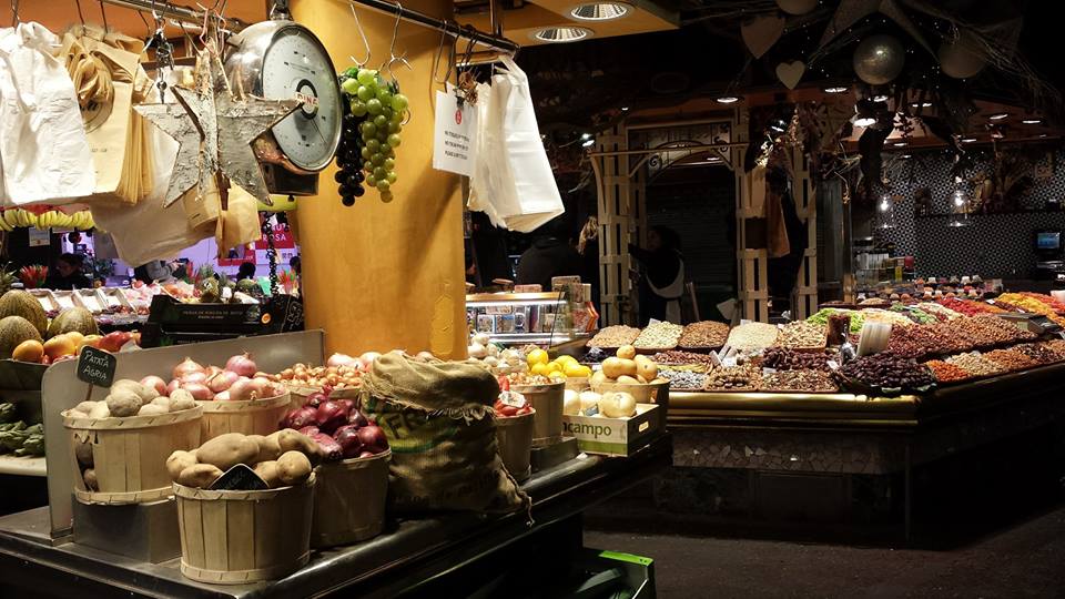 The Boqueria Food Market in Barcelona