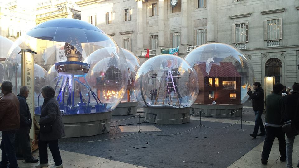 An interesting art installation in Barcelona in December 2016