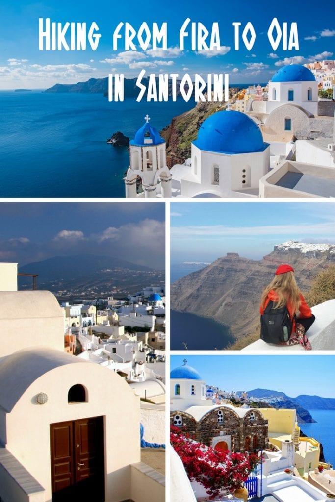 A guide to hiking from Fira to Oia in Santorini. This well marked hiking trail is the best way to see the picturesque villages and stunning coastline of the Greek island of Santorini.