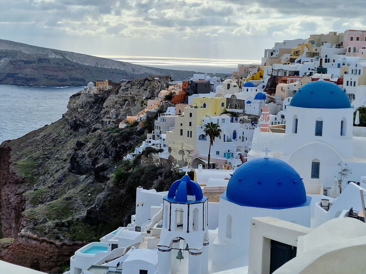 blue domed churches of santorini