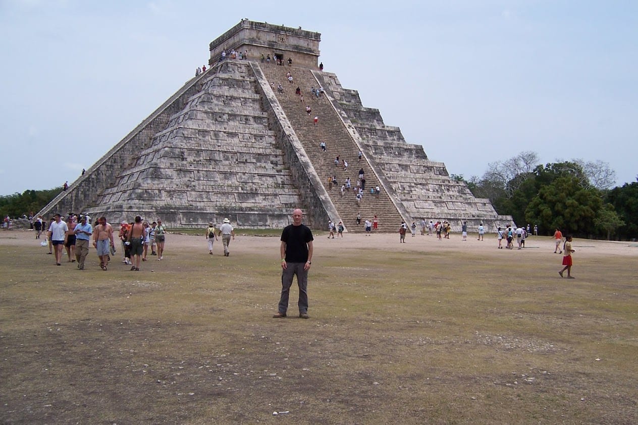 Dave Briggs at Chichen Itza in Mexico