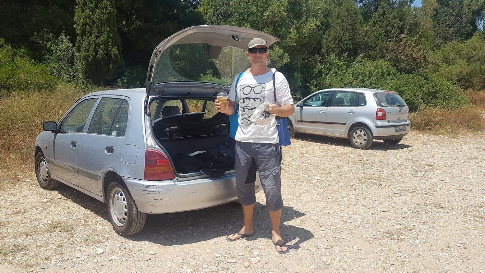 Dave on a road trip in Greece