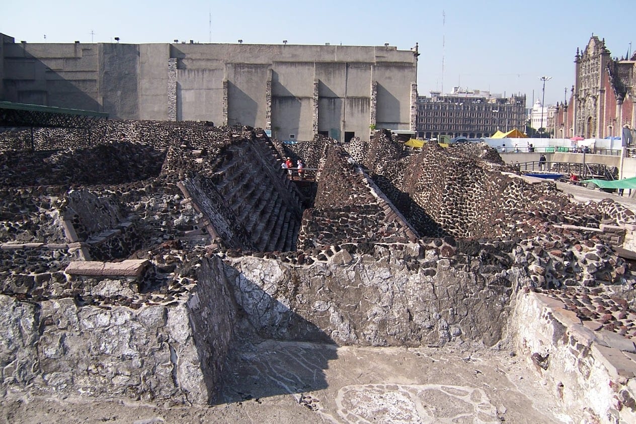 The ruins of Templo Mayor in Mexico City