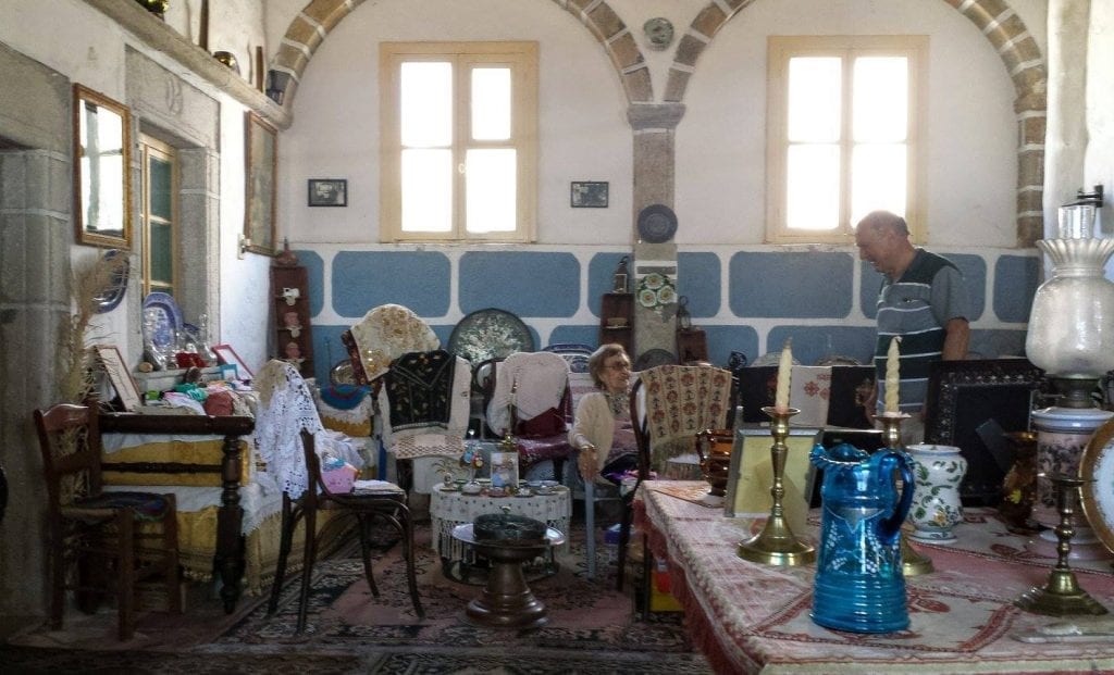 Weird collection inside a house on Patmos
