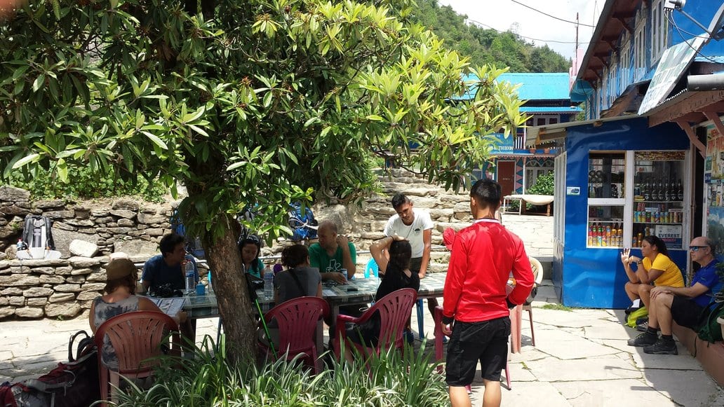 Time for a tea break hiking in Nepal
